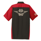 Red Kap Short Sleeve Ripstop Crew Mechanic’s Shirt