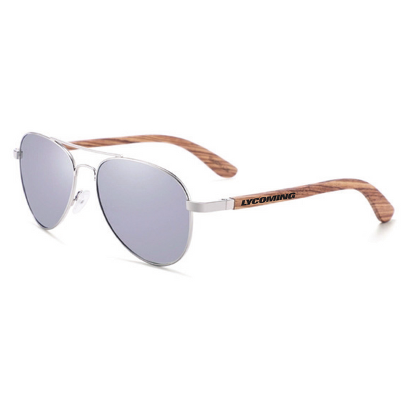 Metal Frame Bamboo Polarized Sunglasses