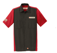 Red Kap Short Sleeve Ripstop Crew Mechanic’s Shirt