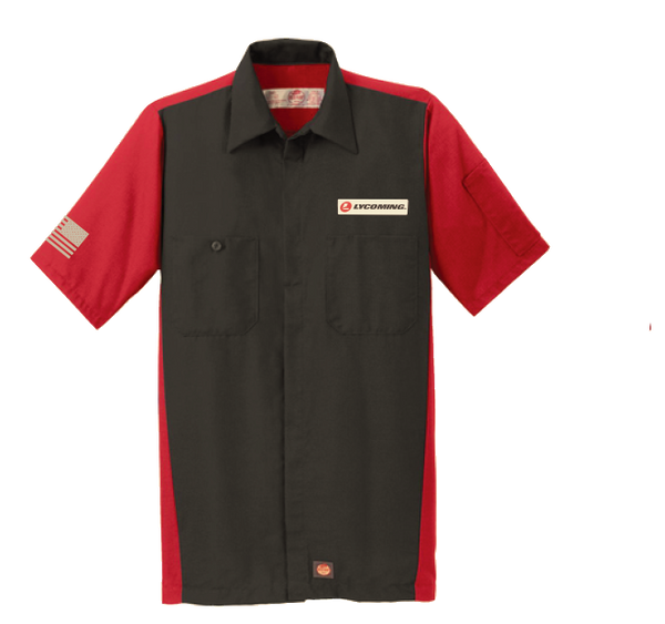 Red Kap Short Sleeve Ripstop Crew Mechanic’s Shirt